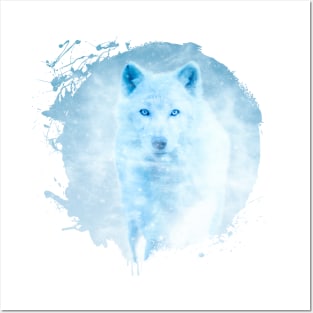 White Wolf Animal Wildlife Jungle Nature Forest Discovery Posters and Art